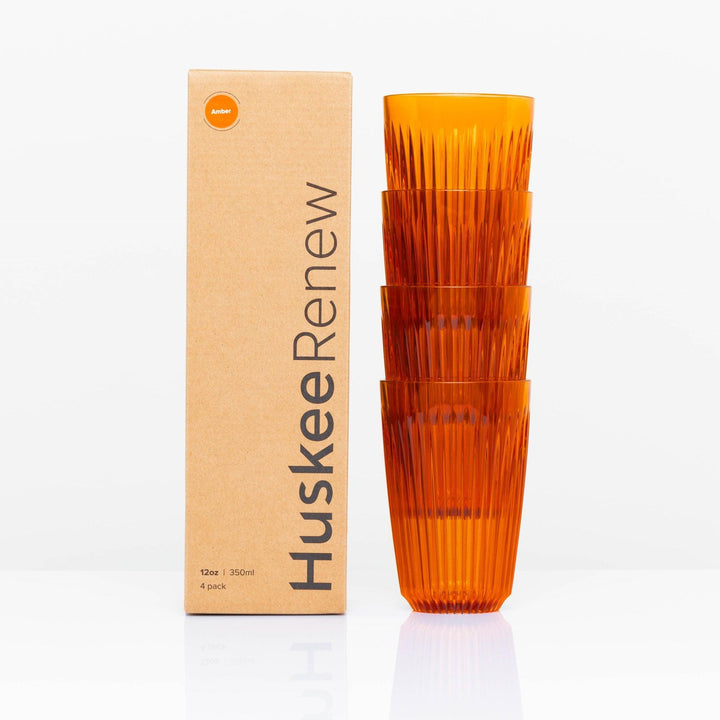 Amber 12oz HuskeeRenew 4 pack with box