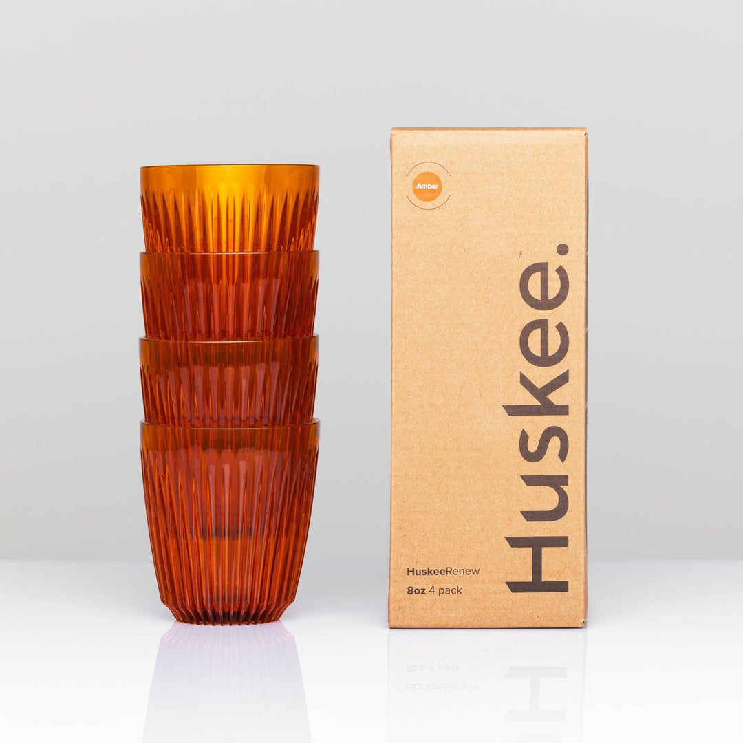Amber 8oz HuskeeRenew 4 pack with box