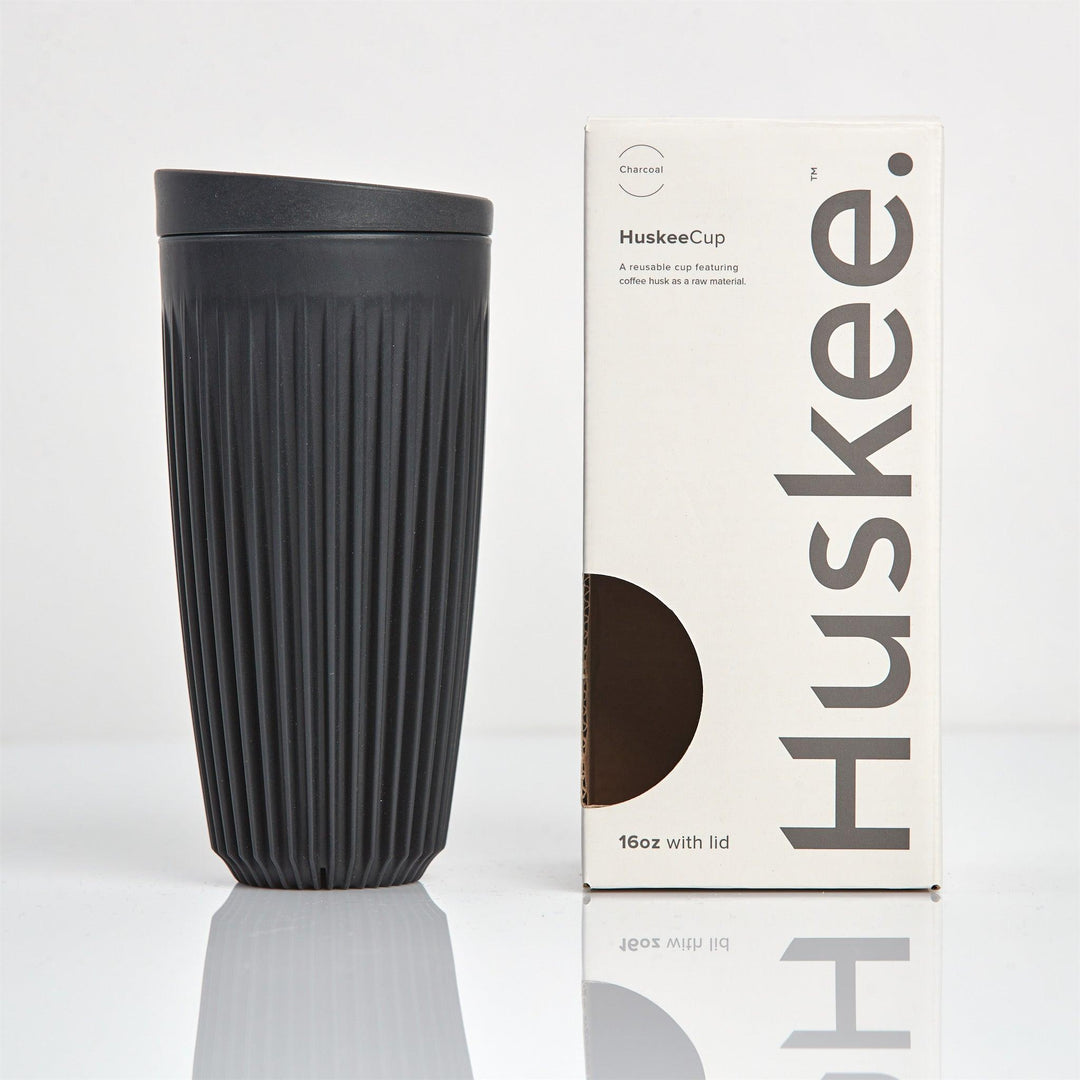 Charcoal 16oz HuskeeCup with lid