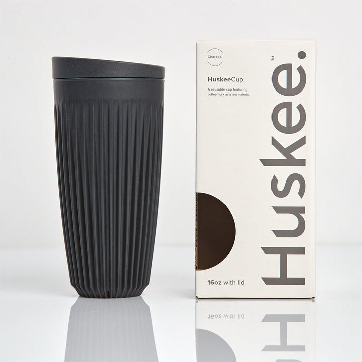 Charcoal 16oz HuskeeCup with lid