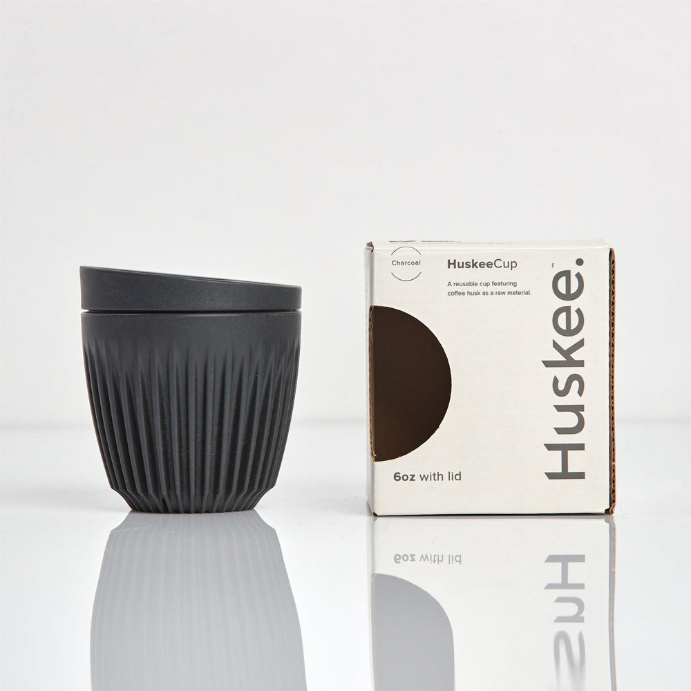 Charcoal 6oz HuskeeCup with lid