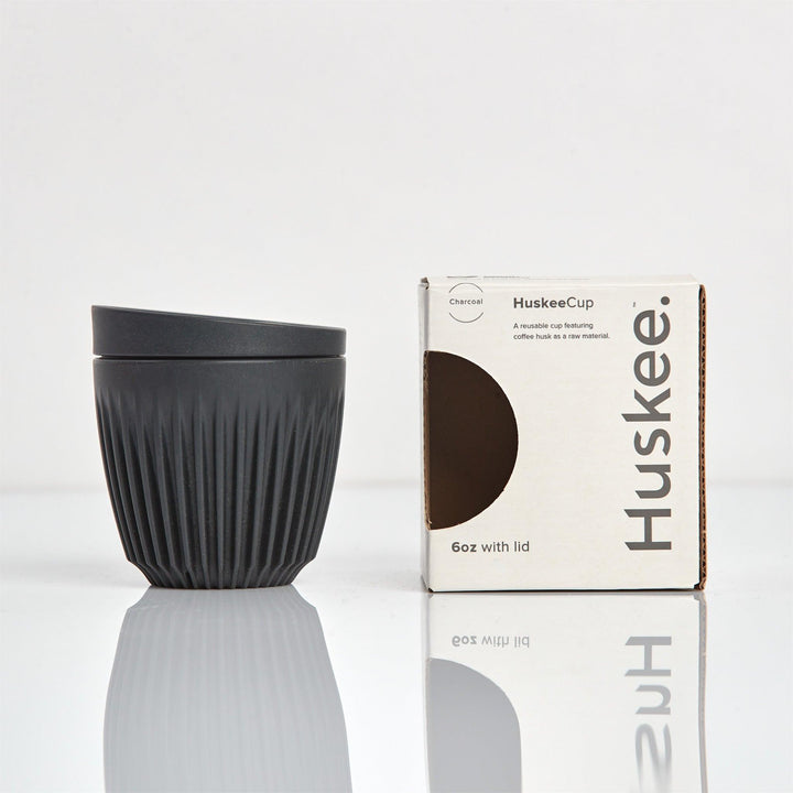 Charcoal 6oz HuskeeCup with lid