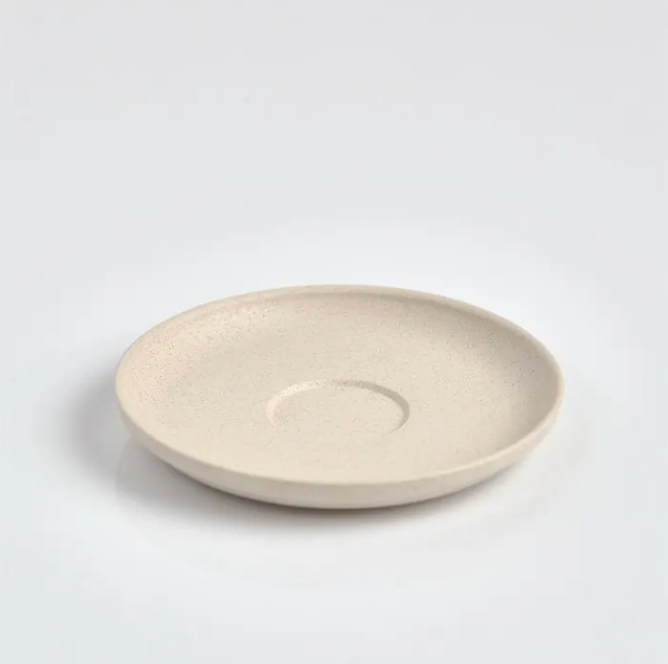Natural coffee husk espresso saucer
