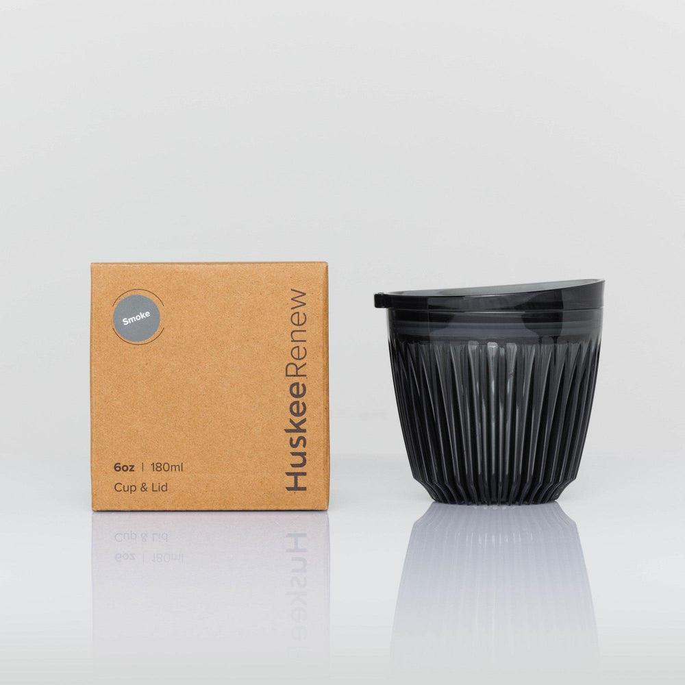 Smoke 6oz HuskeeRenew cup and lid